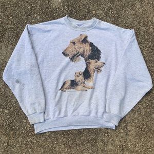 Vintage dog sweatshirt large